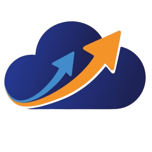 Cloud with rising arrows
